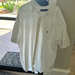 Men’s Ralph Lauren beautiful short sleeve casual dress shirt button down 4XB